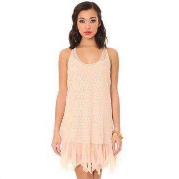 INTIMATELY FREE PEOPLE Sequin Slip Dress Sz Large - Picture 1 of 16